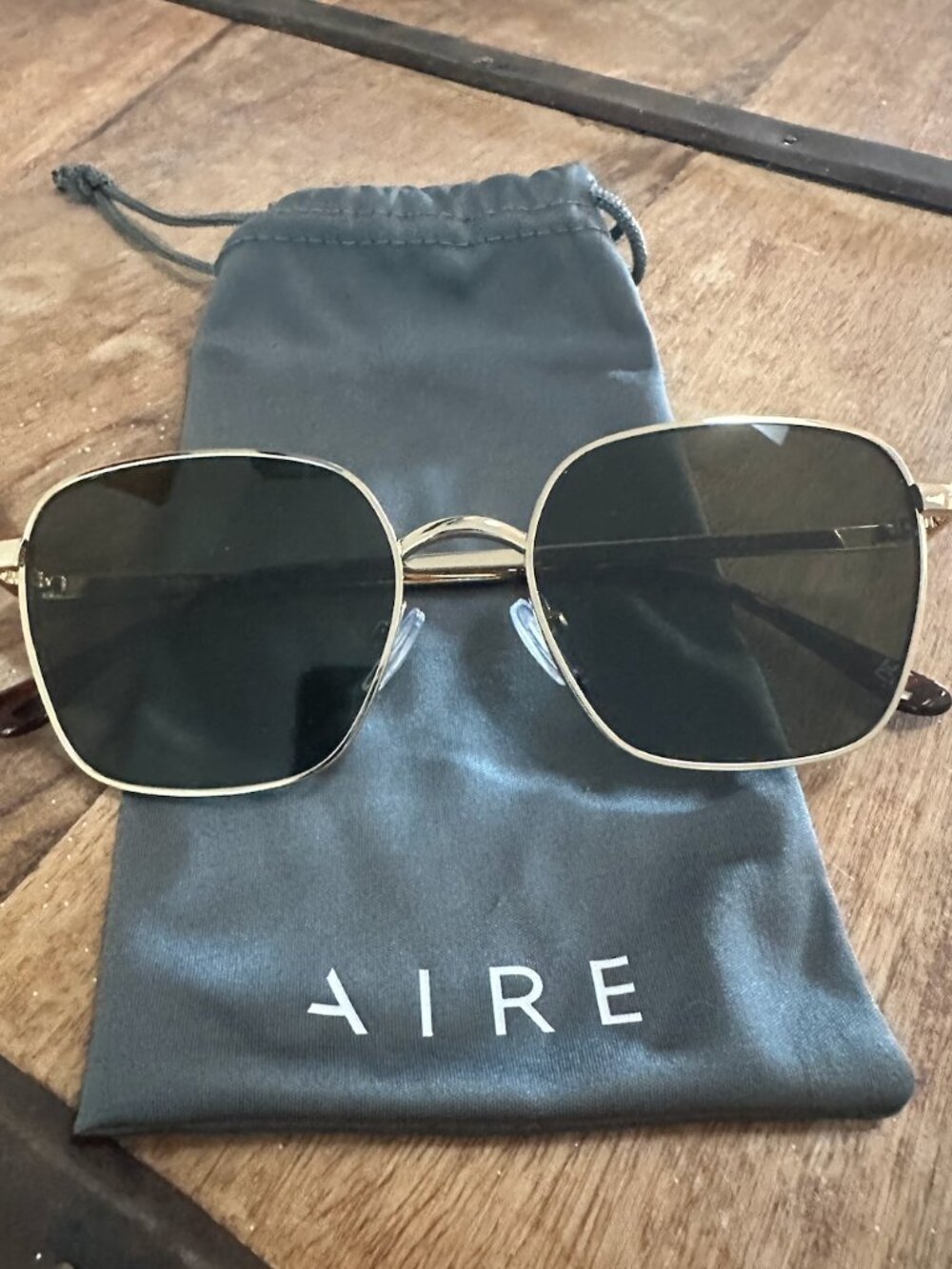 Women's Gold Frame Sunglasses